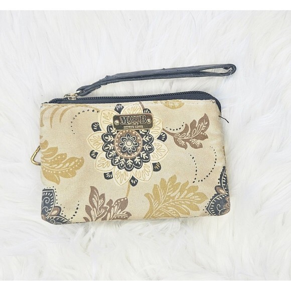 Maggi B Soft Tri-zip Wristlet Western Country Zipper‎ Wallet - Picture 1 of 12